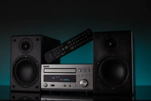 Altavoces remotos del sistema receptor de CD Denon RCD-M38 DAB/CD/FM/DAB, alta fidelidad, auxiliar - Imagen 1 de 7