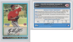 2009 Bowman Chrome Prospects Refractor Philippe Valiquette Philippe-Alexandre