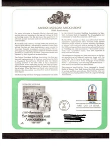 Postal Society First Day Cover FDC stamp # 1911 Savings & Loans 18 cent 1981 - Picture 1 of 1