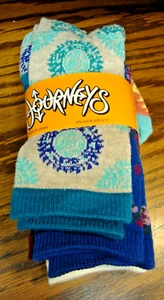 Journeys 5) Pairs Girls Socks Graphic Southwestern Design~Fits Shoe Sz 4-10 259 - Picture 1 of 3
