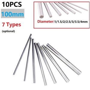 10 PCS Straight Shank Metric 100mm Long Carbide Tungsten Steel Rod Lathe Tools - Picture 1 of 13