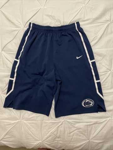 Nike Penn State Basketball Gym Shorts Youth Boys Size XL Blue Casual Cover