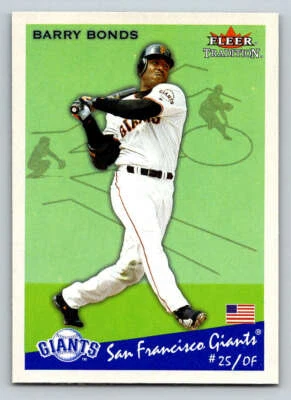 2002 Fleer Tradition #1 Barry Bonds SP - Image 1 of 2