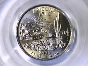 Arizona 2008 P Washington State Quarter PCGS SP 68 Satin Finish 15365673 - Picture 1 of 3