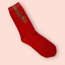 Show Off Penis Socks Men Novelty Joke Funny Ugly Christmas Prank Gift Holiday