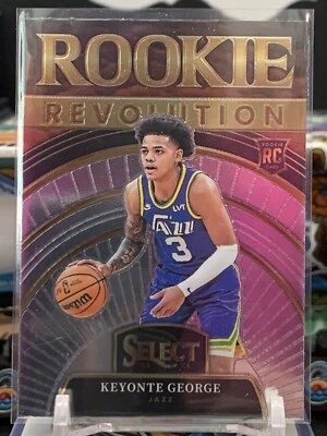 2023-24 Panini Select Keyonte George Rookie Revolution RC Utah Jazz 5F - Image 1 of 2