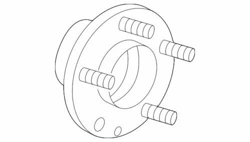 Conjunto de buje delantero izquierdo OEM NUEVO 2006-2012 Ford Fusion Lincoln MKZ 6E5Z-1104-BA Foto 1 de 2