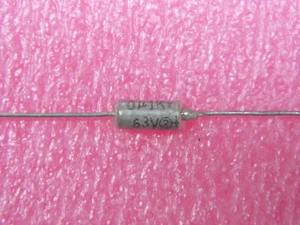 Lot de 10 - condensateur axial tantale CTS13 63v 0.1µF 0.1uF 0.1MF 100nF 10% - Imagen 1 de 1