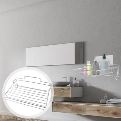  Mensola Pieghevole Muro Rack Per Bagno Di Stoccaggio Asciugamani - Immagine 1 di 4