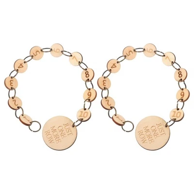  2 Pcs Knitting Row Counter Chains Stitch Markers Rings Crochet for Crocheting - Image 1 of 4