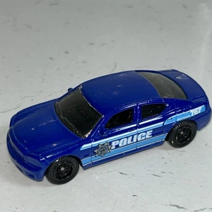 Vintage Matchbox 2004 Dodge Charger blau Polizeiauto Made in Thailand Mattel Inc  - Bild 1 von 9