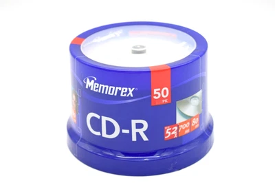 Memorex CD-R 50-Pack Spindle 52x 700MB 80min Recordable CD-R *Brand New/Sealed* - Image 1 of 4