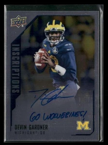 2015 Upper Deck Inscriptions #DG Devin Gardner Auto - Bild 1 von 2