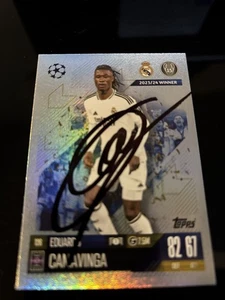 MATCH ATTAX EDUARDO CAMAVINGA REAL MADRID SIGNED - Picture 1 of 1