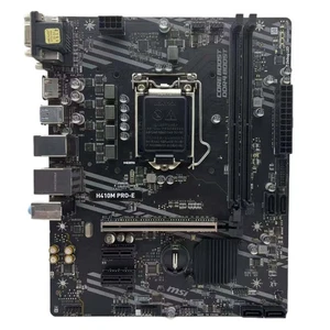 Placa madre MSI H410M PRO-E Intel H410 LGA 1200 DDR4 M-ATX VGA DVI-D HDMI - Imagen 1 de 5