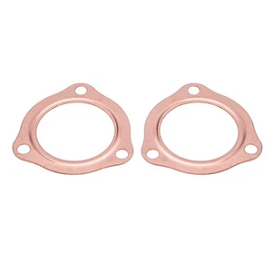 2 STÜCKE 2 5-Zoll-Auspuffdichtungen Kupfer Header Auspuffdichtungen - Bild 1 von 8