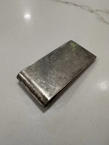 Fermasoldi nero Starr Gorham argento sterling lettera incisa 22 grammi - Foto 1 di 6
