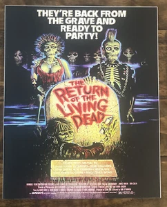 Return Of The Living Dead 1985 Horror Movie Poster 8x10 Borderless Cardstock - Picture 1 of 3