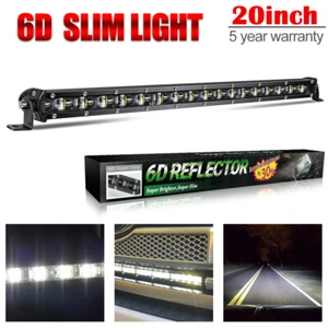 Single Row 20inch Slim Led Light Bar Spot Flood Combo Work UTE Truck SUV ATV 22" - Picture 1 of 12