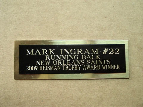 Mark Ingram Football Card New Orleans Saints Card Plaque Nameplate 1" X 3" Cover