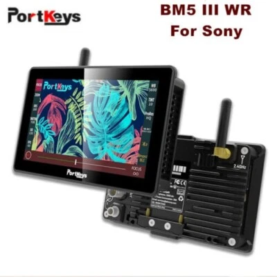 Portkeys BM5 III WR 2200nit SDI+HDMI Camera Control Wireless Monitor RED KOMODO - Image 1 of 4
