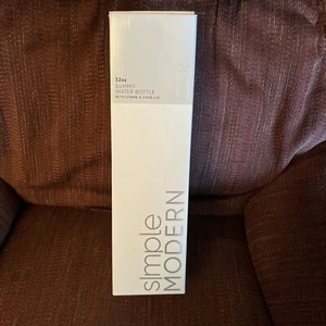 SIMPLE MODERN SUMMIT WATER BOTTLE WITH STRAW AND CHUG LID. 32 OZ ALMOND BIRCH - Picture 1 of 5