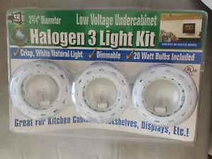 Good Earth Lighting White Under Cabinet Low Voltage 2.75" Light Brass Kit 3 Pack - Picture 1 of 2