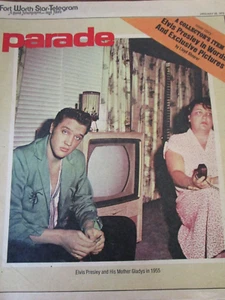 Parade Mag. Jan 29, 1978-Elvis Presley Cover. Ft Worth Star-Telegram Suppl. - Picture 1 of 4