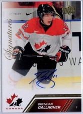 2013-14 Upper Deck Team Canada Autographs #196 Brendan Gallagher
