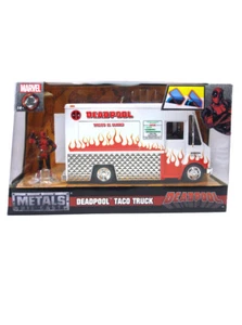 Jada Metal Die Cast Deadpool Taco Food Truck 1:24 Scale With Figure Marvel - Picture 1 of 4