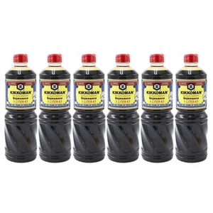 6x1L PET Kikkoman Sojasauce Soja Sauce Sojasosse Soja Sosse Nuoc Tuong - Bild 1 von 2