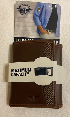 BRAND NEW! Men's Dockers® RFID-Blocking Extra-Capacity Trifold Wallet - Image 1 of 4