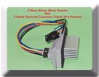 Blower Motor Resistor W/ 2 Heads Electrical Pigtail Connector Fits: GM Vehicles