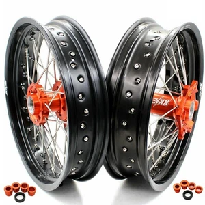 RUEDAS SUPERMOTO 17" PARA 03-2022 KTM EXC XCW SXF EXC-R XC-F 125-530CC RMT03 - Imagen 1 de 12