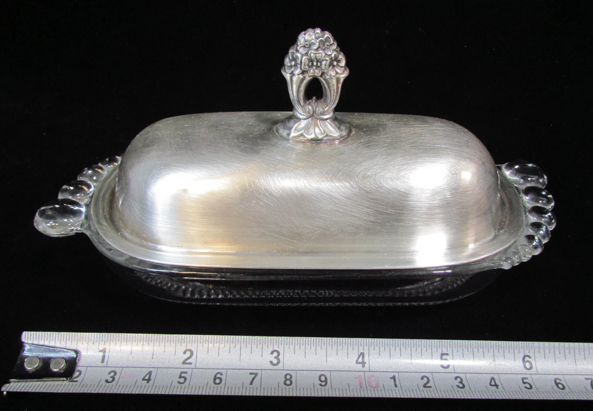 1847 Rogers Bros Antique US Silver-Plated Butter Dishes for sale