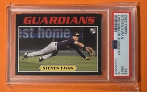STEVEN KWAN RC PSA 9 2022 Topps Throwback Thursday 1976-77 TBT POP 6 TOUGH! - Bild 1 von 2