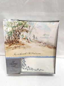 Vntg Grand Award Christmas Cards 20 Cards All One Design with Decorated Envelope - Picture 1 of 6