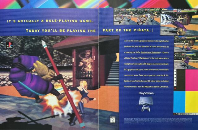 Mortal Kombat Shaolin Monks Playstation 2 Glossy Promo Ad Poster Unframed  G1937