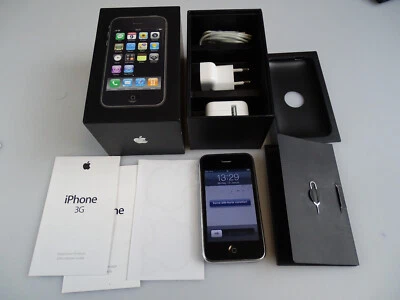 Original Apple iPhone 3G 8GB Schwarz! Ohne Simlock! TOP ZUSTAND! OVP! RAR! iOS! - Bild 1 von 4