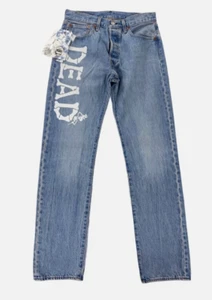 NEU Levi's Strauss x Grateful Dead 501 Original Denim Jeans blau Herren Größe 31 x 34 - Bild 1 von 11
