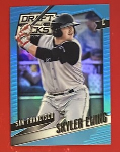 2014 Panini Prizm Perennial Draft Picks Powder Blue Prizms /199 Skyler Ewing #62