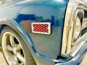 Lewis Metal Work 67-72 Chevy Truck C-10 Billet Side Marker Bezels - Picture 1 of 2