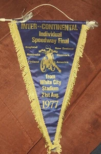 Speedway Wimpel Inter Continental Final 21.8.1977 White City - Bild 1 von 1