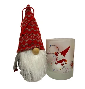 Adorno de gnomo y vidrio 10 OZ esmerilado para beber - Imagen 1 de 4