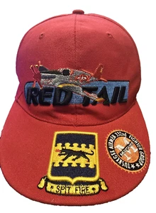 Tuskegee Airmen Red Tails Cap 332nd fighter group Mustang Spitfire Size 2XL - Picture 1 of 13