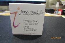 Jane Iredale NATURAL Amazing Base Loose Mineral Powder SPF 20 NIB 0.37 oz