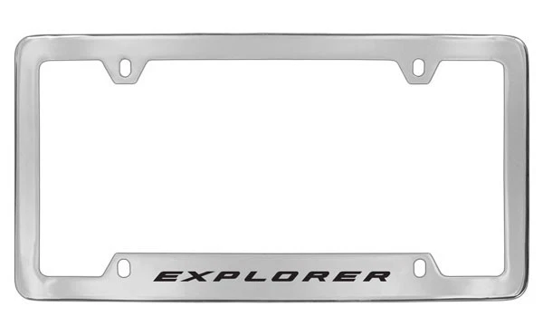 Soporte para marco de matrícula de metal cromado Ford Explorer Foto 1 de 1