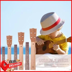 Ukulele Neck Rosewood Fingerboard Set DIY Ukulele Musical Instrument Accessories - Picture 1 of 14