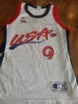 VINTAGE MItch Richmond USA Dream Team Jersey 1996 by Champion - Size 40 - Image 1 of 4