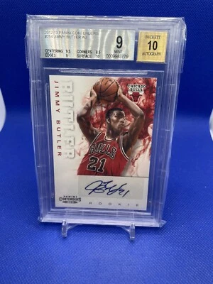 2012-13 Panini Contenders Jimmy BUTLER Auto (10) BGS 9 RC Bulls Heat Warriors - Image 1 of 4